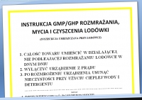 Instrukcja BHP rozmrażania lodówki