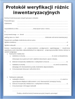 Protokół weryfikacji różnic inwentaryzacyjnych