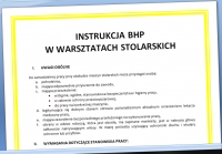 Instrukcja BHP dla stolarni / zakładu stolarskiego