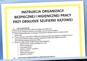 Instrukcja BHP szlifierka kątowa