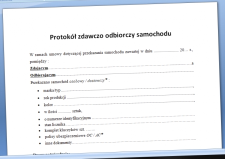 Zlecenie naprawy samochodu wzór pdf