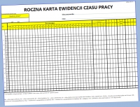 Roczna karta ewidencji czasu pracy 2024