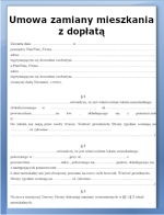 Umowa zamiany mieszkania z dopłatą