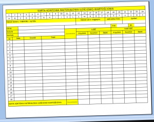 Kartoteka magazynowa ilościowo-wartościowa Excel