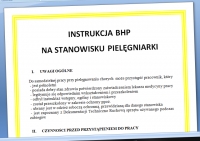 Instrukcja BHP na stanowisku Pielęgniarki