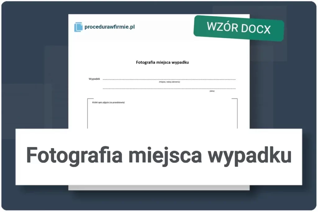 Fotografia miejsca wypadku