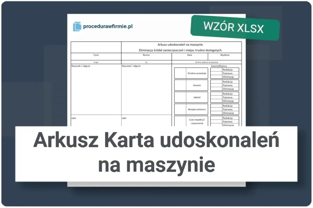 Arkusz Karta udoskonalen na maszynie