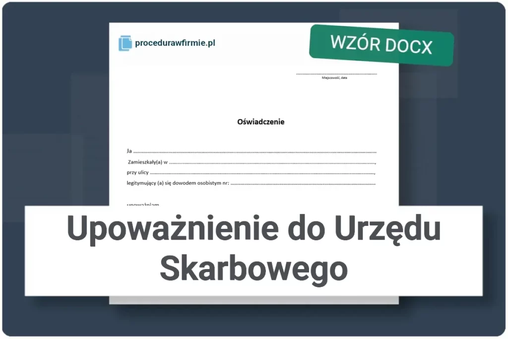 Upoważnienie do Urzędu Skarbowego