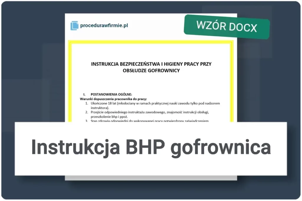 instrukcja bhp gofrownica wzor docx