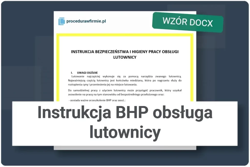 instrukcja bhp obsluga lutownicy wzor docx