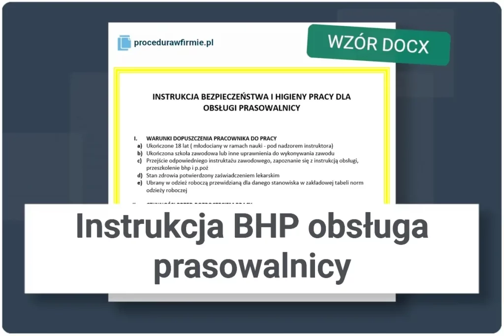 instrukcja bhp obsluga prasowalnicy wzor docx
