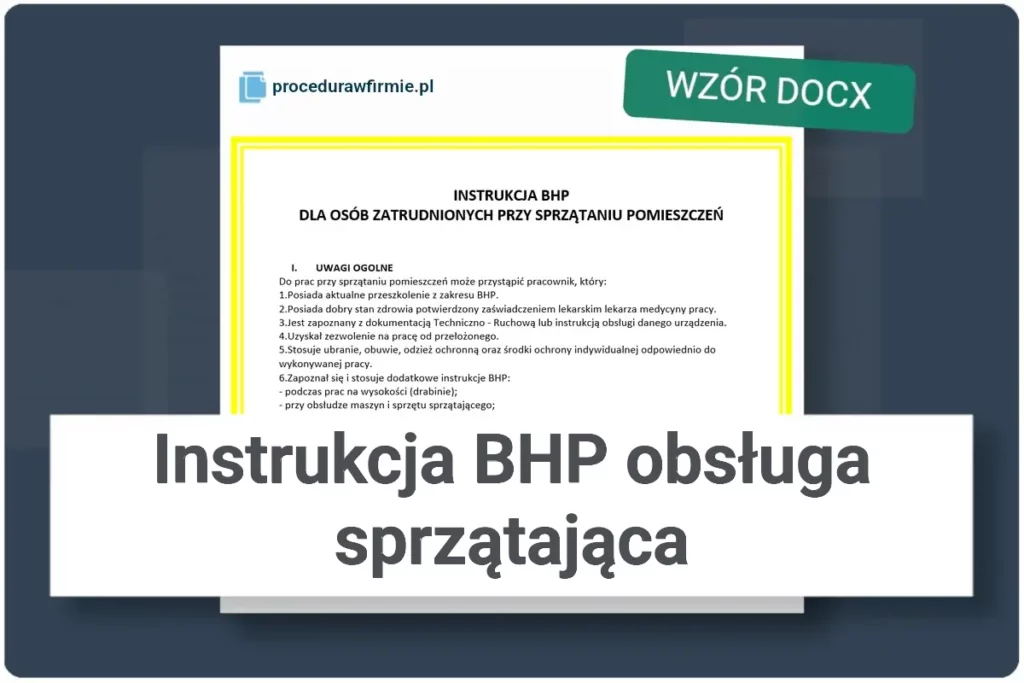 instrukcja bhp obsluga sprzatajaca wzor docx
