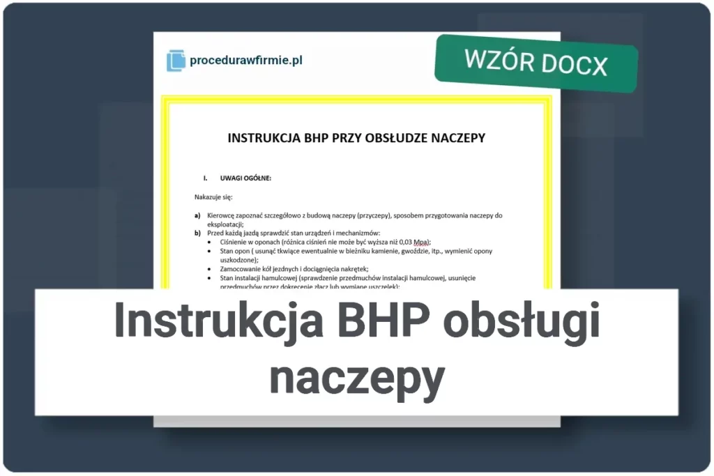 instrukcja bhp obslugi naczepy wzor docx