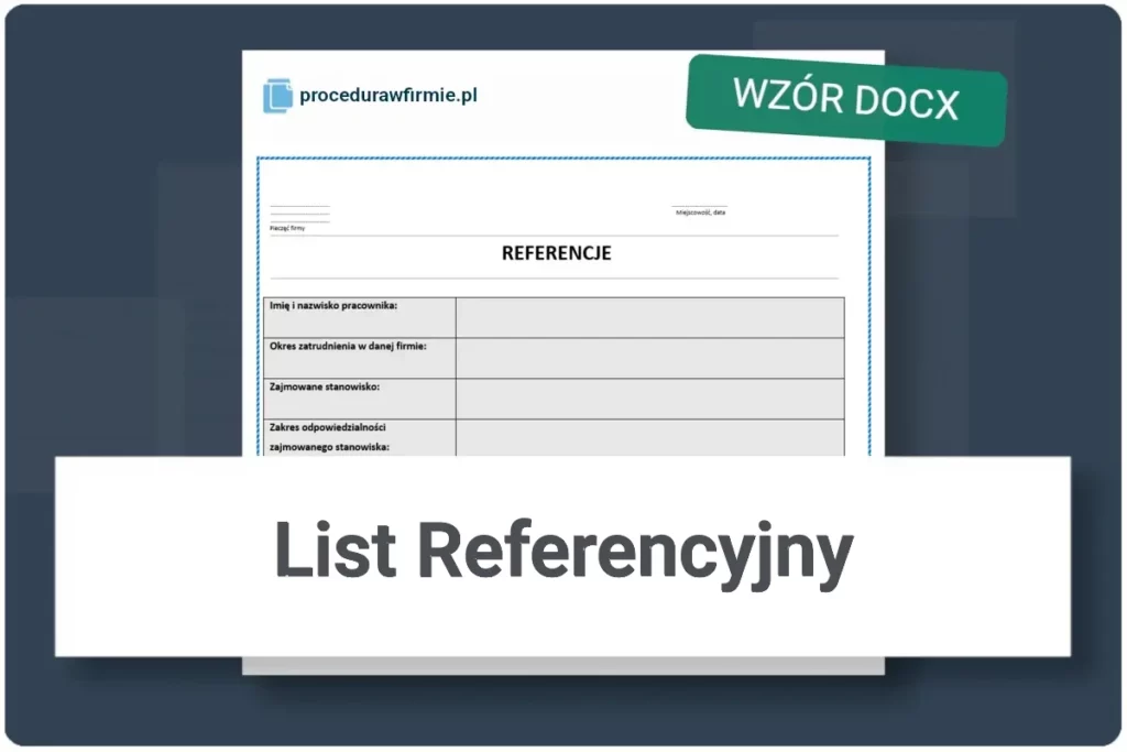 List Referencyjny