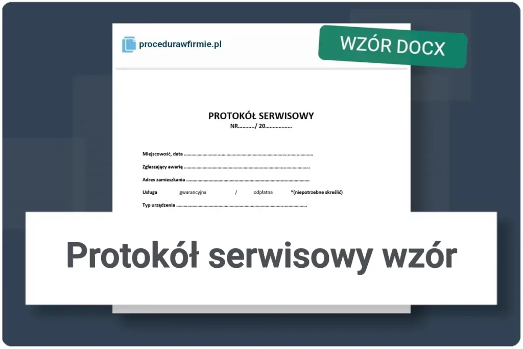 protokol serwisowy wzor docx