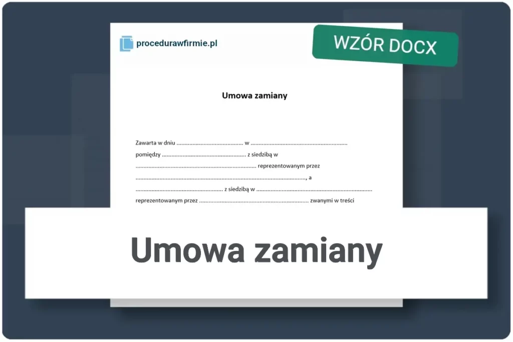 Umowa zamiany